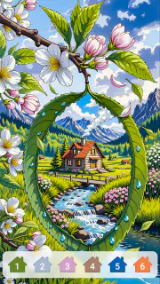 Cabin & House Paint by Numbers screenshot 5