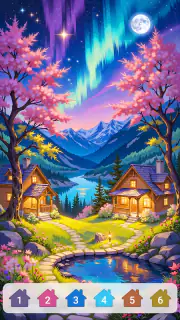 Cabin & House Paint by Numbers screenshot 8