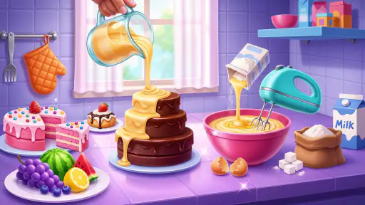 Cake Maker Fun Cooking Games screenshot 1