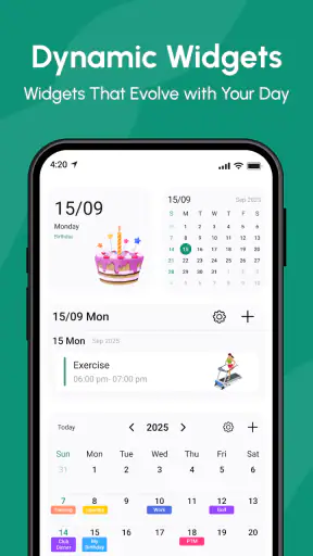 Calendar 2025 screenshot