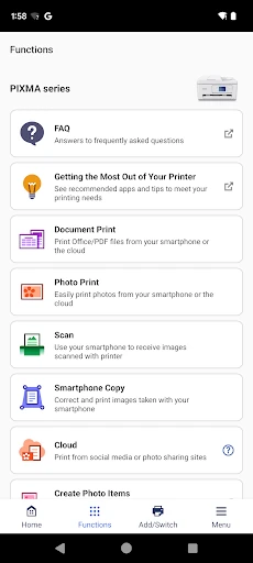 Canon PRINT screenshot