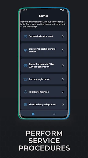 Carista OBD2 screenshot