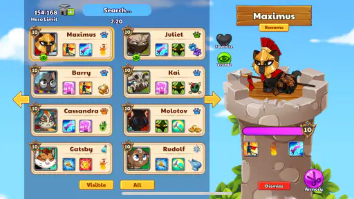 Castle Cats - Idle Hero RPG screenshot 7
