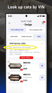 Cat DB - Catalytic Converters screenshot 3