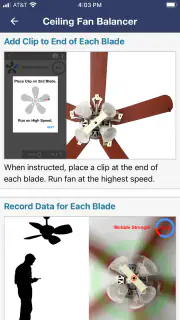 Ceiling Fan Balancer screenshot 1