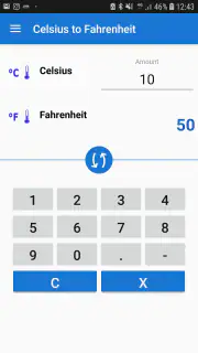 Celsius to Fahrenheit Convert screenshot 1