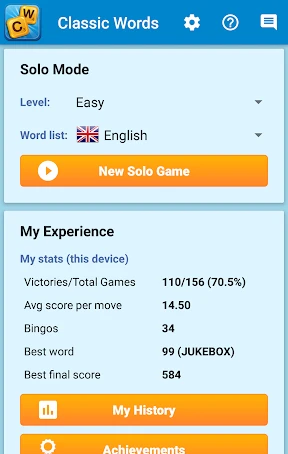 Classic Words Plus screenshot