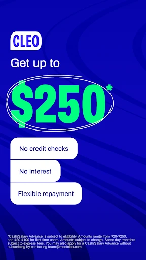 Cleo AI: Cash advance & Credit screenshot