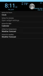 Clock, Date and Weather Widget screenshot 6