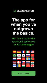 Clozemaster: language learning screenshot 1