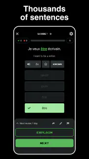 Clozemaster: language learning screenshot 3