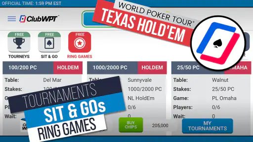 ClubWPT: Free Poker, Casino screenshot 5