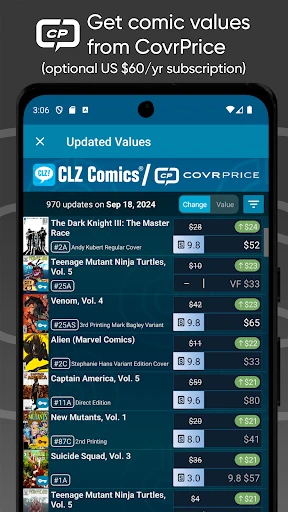 CLZ Comics comic book database screenshot