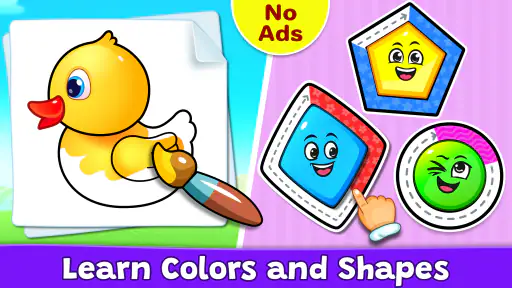 Colors & Shapes: Coloring game screenshot 1
