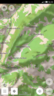 Contour lines plugin — OsmAnd screenshot 1