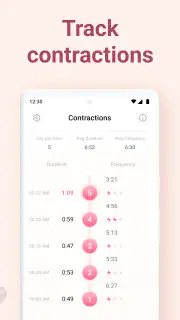 Contraction Timer & Counter screenshot 2