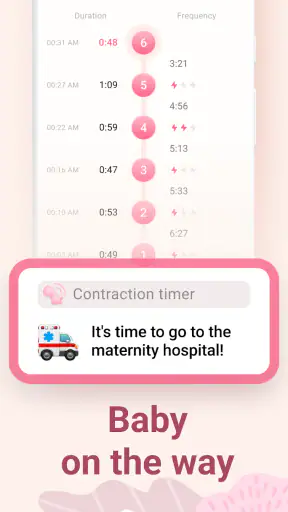Contraction Timer & Counter screenshot