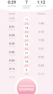 Contraction Timer & Counter 9m screenshot 3