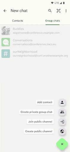 Conversations (Jabber / XMPP) screenshot