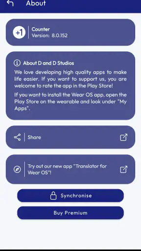 Counter for Wear OS screenshot