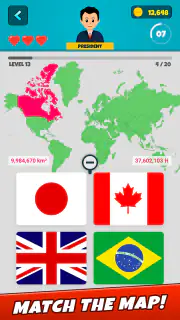 Country Flags 2: Geo Quiz screenshot 2