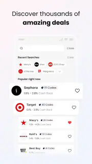 Coupert - Coupons & Cash Back screenshot 3