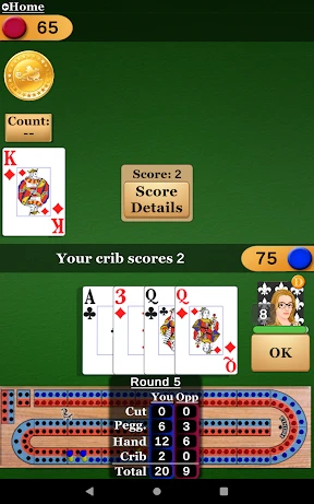 Cribbage Pro Online! screenshot