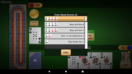 Cribbage Pro Online! screenshot
