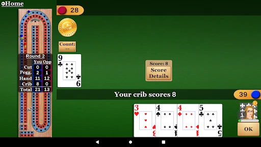 Cribbage Pro Online! screenshot