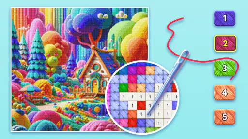 Cross Stitch: Color by Number screenshot 3
