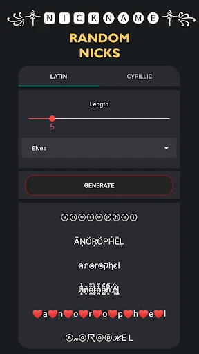 Crosshair & Nickname Generator screenshot