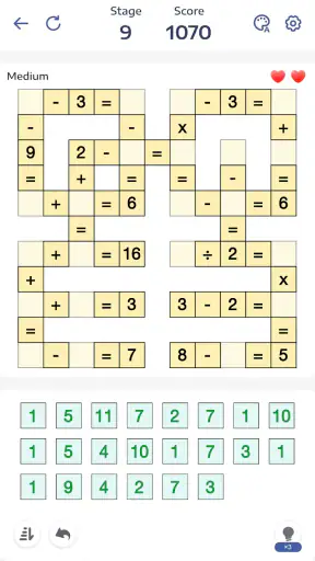 Crossmath - Math Puzzle Games screenshot