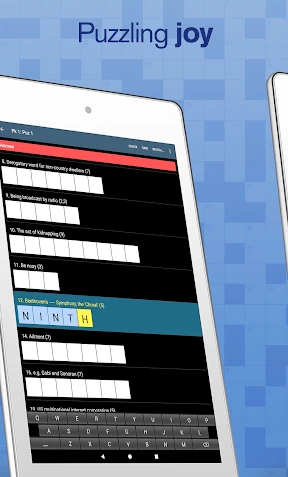 Crossword screenshot