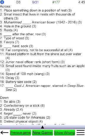 Crossword Unlimited screenshot