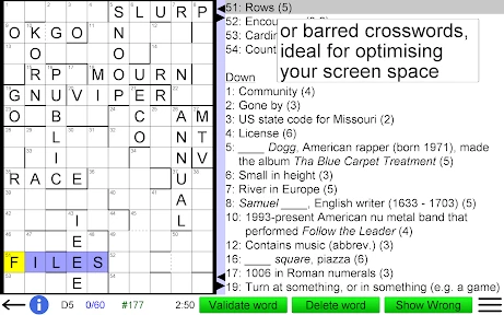 Crossword Unlimited screenshot