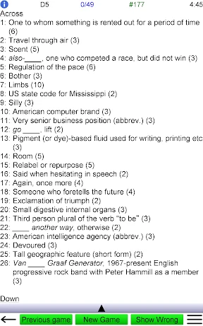 Crossword Unlimited screenshot