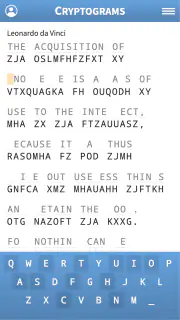 Cryptogram · Cryptoquote Game screenshot 1