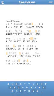 Cryptogram · Cryptoquote Game screenshot 7