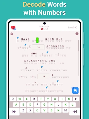 Cryptogram - Word Brain Puzzle screenshot