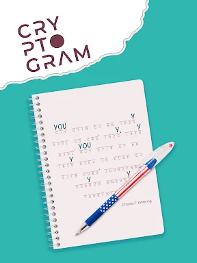 Cryptogram - Word Brain Puzzle screenshot