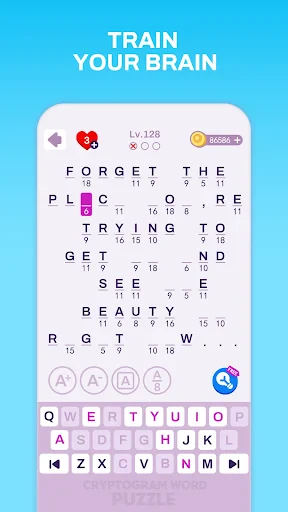Cryptogram Word Puzzle Game screenshot