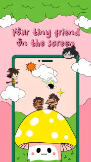 Cute Shimee: Anime Screen Pet screenshot 2