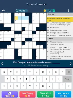Daily Themed Crossword Puzzles screenshot