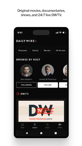 DailyWire+ screenshot