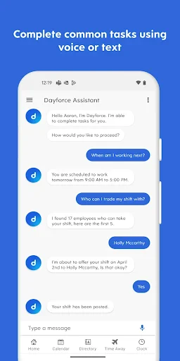 Dayforce screenshot