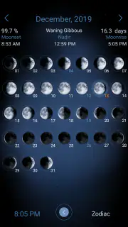 Deluxe Moon - Moon Calendar, P screenshot 2