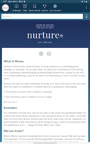 Dictionary - Merriam-Webster screenshot