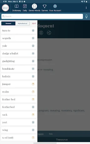 Dictionary - Merriam-Webster screenshot