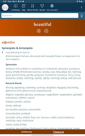 Dictionary - Merriam-Webster screenshot