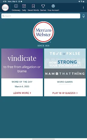Dictionary - Merriam-Webster screenshot